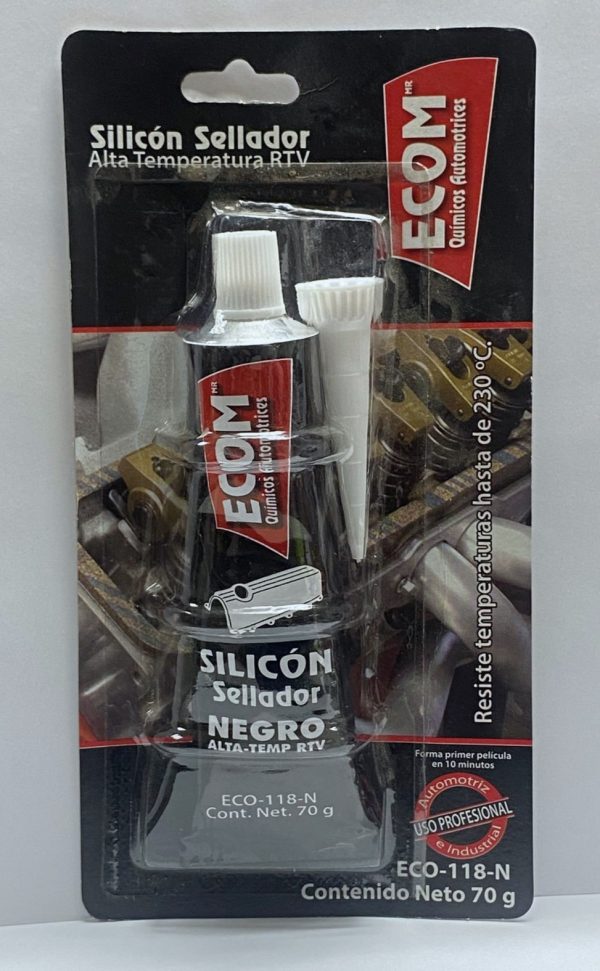 Eco-188N  Silicon sellador negro 70g