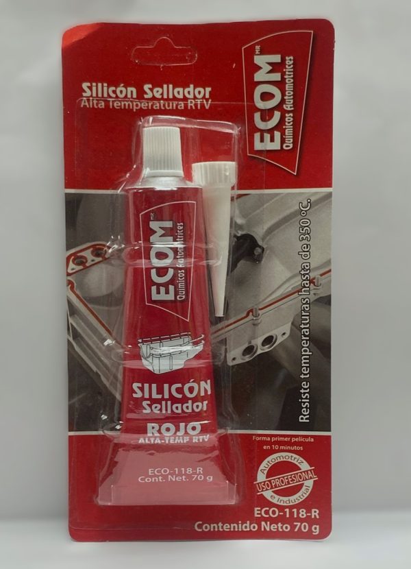 Eco-118R  Silicon sellador rojo 70g